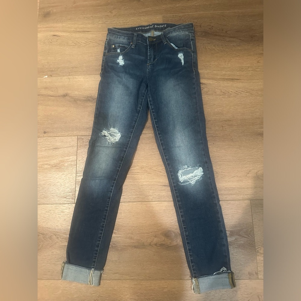 Women’s Article of Society Blue Skinny Jeans - Size 24